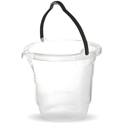 Balde Plástico 13,5L 1223 com Alça Reforçada Transparente Ercaplast