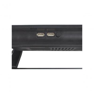 Base para Notebook BPN-03 Twins com 2 Ventiladores 120MM e LED Azul Preto Evus