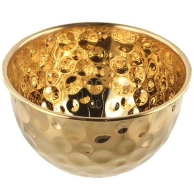 Tigela BSL3881-4 em Inox Multiuso Capacidade 2 e 5 Litros para Buffet Cozinha Dourado Compre Desejos