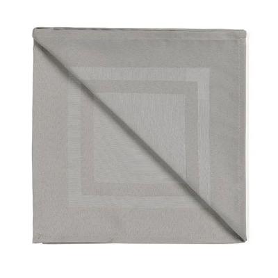 Guardanapo de Tecido Gourmet em Jacquard 57% Algodão 43% Poliéster Cinza Karsten