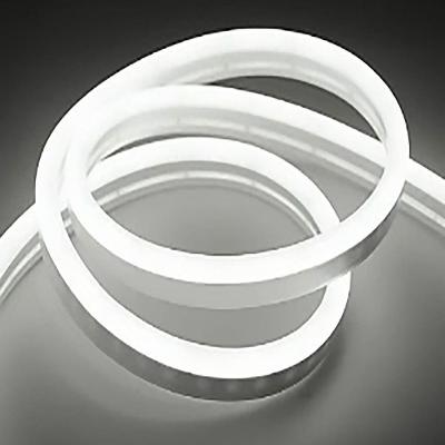 Fita de LED Mangueira Neon Silicone 100% 5m Flexível Emendável Branco Frio OEM
