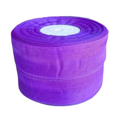 Fita de Organza Voal Premium 38mm em Roxo Claro 10m OEM