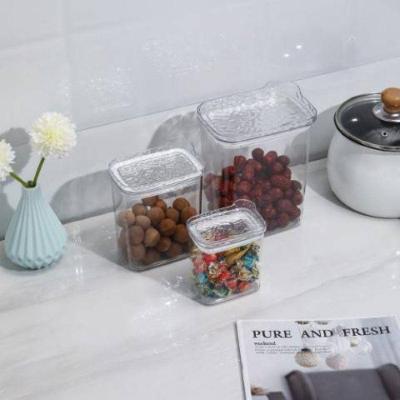 Jogo de 3 Potes Organizadores Herméticos Multiuso em Plástico Livre de BPA Transparente Top Rio