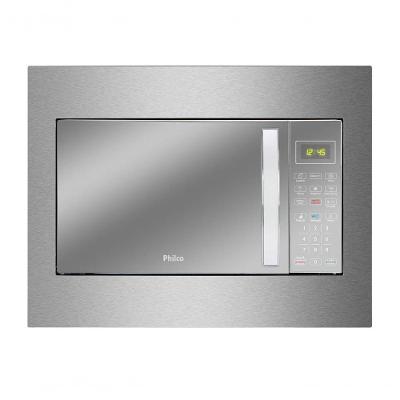 Micro-ondas de Embutir Philco PMB30E 28L 1400W Prata com Painel Digital e Limpa Fácil 110V