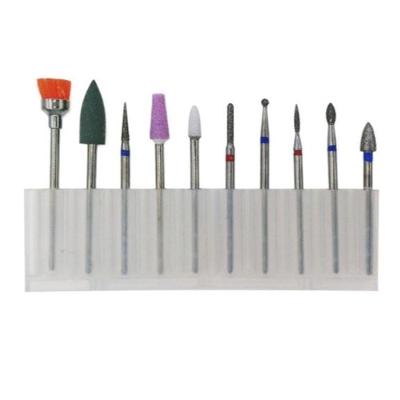 Kit de Brocas Diamantadas para Manicure 10 Unidades para Cutilagem e Polimento Profissional OEM