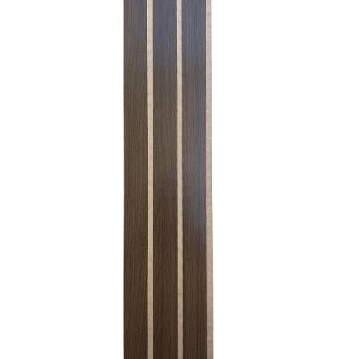 Kit 20 Ripas Autocolantes MDF 45x11 para Parede Revestimento Ripado Fácil Aplicação Castanho OEM