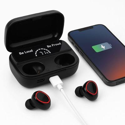 Fone de Ouvido sem Fio M10 Antirruído com Bluetooth 5.1 e Luz LED Azul