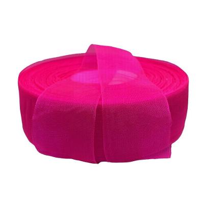 Fita de Organza Voal Premium em 38MM Pink Neon 10M OEM
