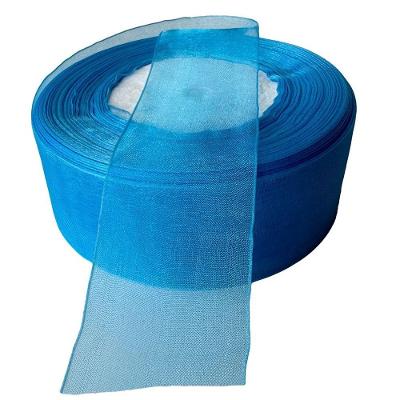 Fita de Organza Voal Premium em 38MM Azul Celeste 10M OEM