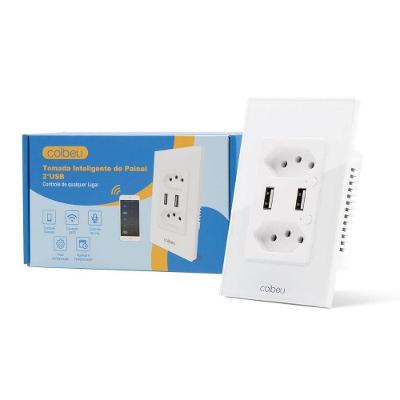 Interruptor Inteligente Wi-Fi Touch CB3S com Controle por Aplicativo e Voz Branco OEM