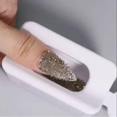 Coletor de Glitter para Unhas com 2 Pás e Funil Art Nail Que Evita Desperdício Transparente OEM