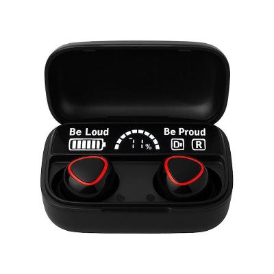 Fone de Ouvido sem Fio M10 Antirruído com Estojo Powerbank Bluetooth 5.1 com Isolamento Preto
