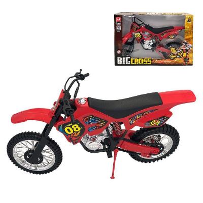 Moto De Brinquedo De Motocross Com Apoio Modelo Vermelho Para Crianças