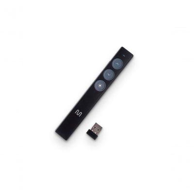 Apresentador Pen Laser AC285 com Alcance de 200M e Clique Silencioso Preto Multilaser
