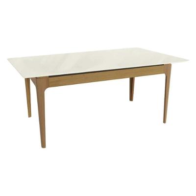 Mesa Mira 6 Lugares Amadeirado Off White