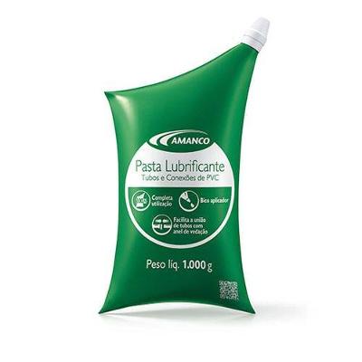 Pasta Lubrificante 300G com Bico Aplicador para Juntas Elásticas Resistente Amanco