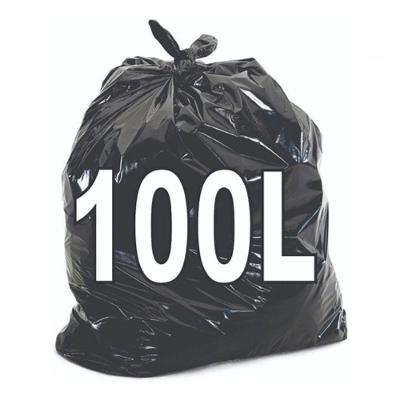 Saco para Lixo Kit Saco de Lixo 100 Litros Resistente 100 Unidades em Polietileno de Baixa Densidade