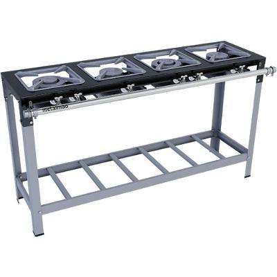 Fogão Industrial Stori Premium 4 Bocas 30x30 Em Linha M8 Pintado Metalmaq