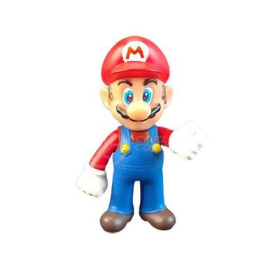 Kit Boneco Articulado Mario World Nº10 com Caneca 350ML Vinil 12CM Smart Bracelet