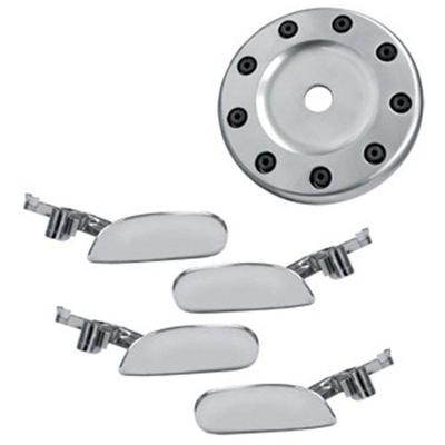 Kit Tuning Aplique Tampa de Combustível e Maçanetas Internas F103 Peugeot 206 e 206 SW Prata