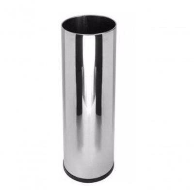 Porta Guarda-chuva - Inox 24x70 em Aço Inox com Bandeja Plástica Removível Inox