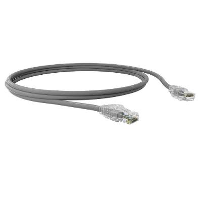 Patch Cord U-UTP CAT.5e 35103026 2,5M para Cabeamento Estruturado com Certificado Anatel Cinza