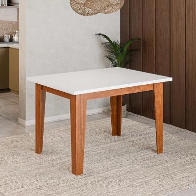 Mesa De Jantar 4 Lugares Multimóveis Cr50224 Cinamomo-off White