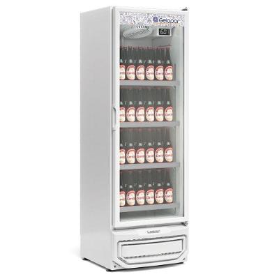 Expositor De Bebidas Vertical 1 Porta Gcbc45 Branco 220V Gelopar
