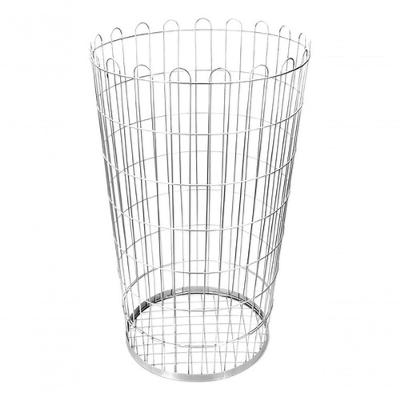 Kit 7 Lixeira Aramada Redonda 200 Litros Metal para Uso Interno JSN