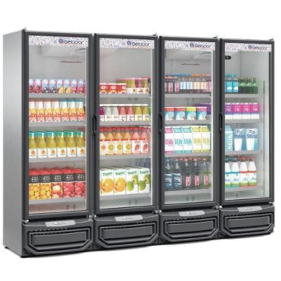 Expositor Vertical 4 Portas Gcvr1950 Inox 220V Gelopar