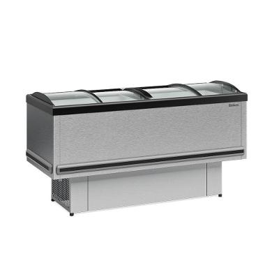 Ilha Plus Dupla Ação Vidro Curvo Gesv190c Inox 110V Gelopar