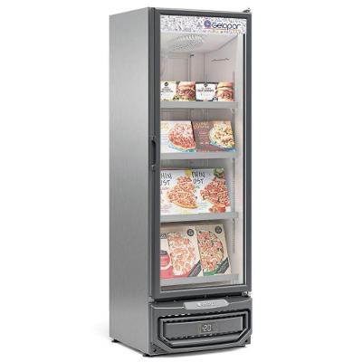 Freezer Expositor Vertical 1 Porta Gcvc45 Inox 220V Gelopar