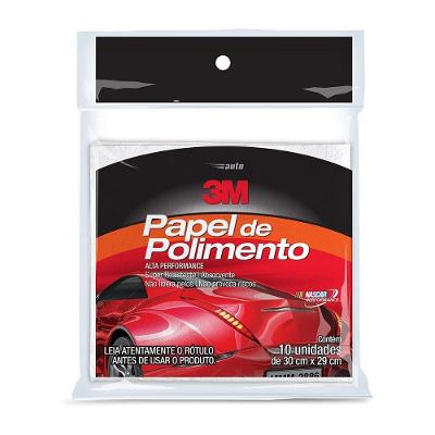 Papel para Polimento Automotivo para Acabamento Modelo Papel Polimento Auto 10 Folhas para Veículos