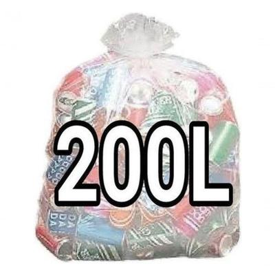 Saco de Lixo Kit 2 Sacos Lixo 200L Reforçado Verde e Cinza 200 Unidades Higipack
