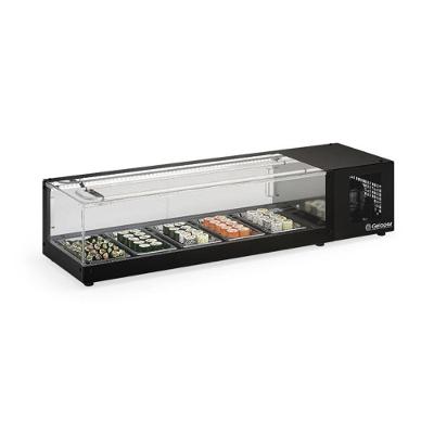 Vitrine Refrigerada De Bancada Sem Bandejas Gvrs150 Preta Gelopar 220V