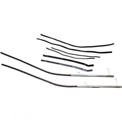 Jogo de Canaletas com Pestana para Portas Dianteiras Modelo F103 GM Pick-up Veraneio Caminhão 64