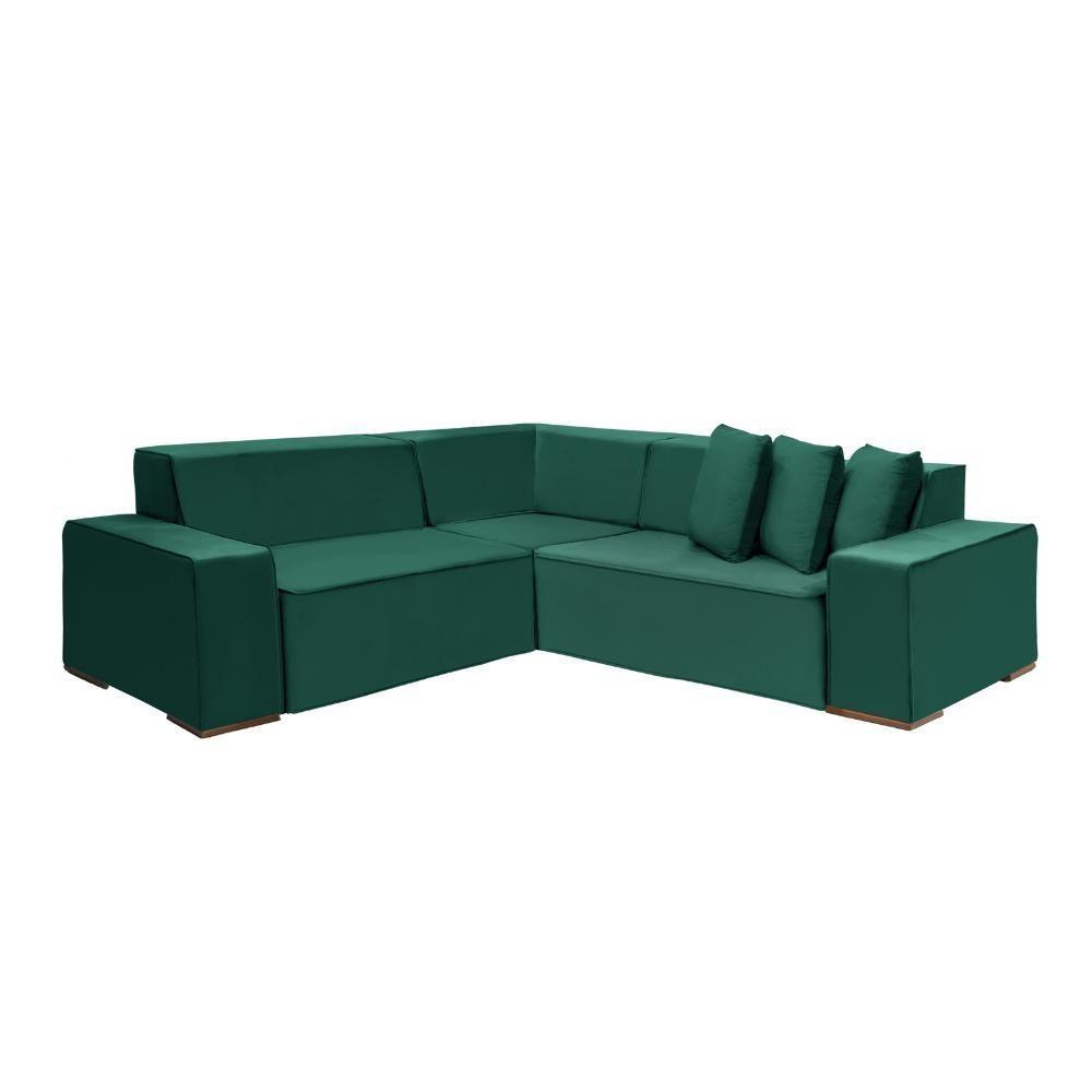 Sofá De Canto Dubai 2,57x2,57m-verde - 4