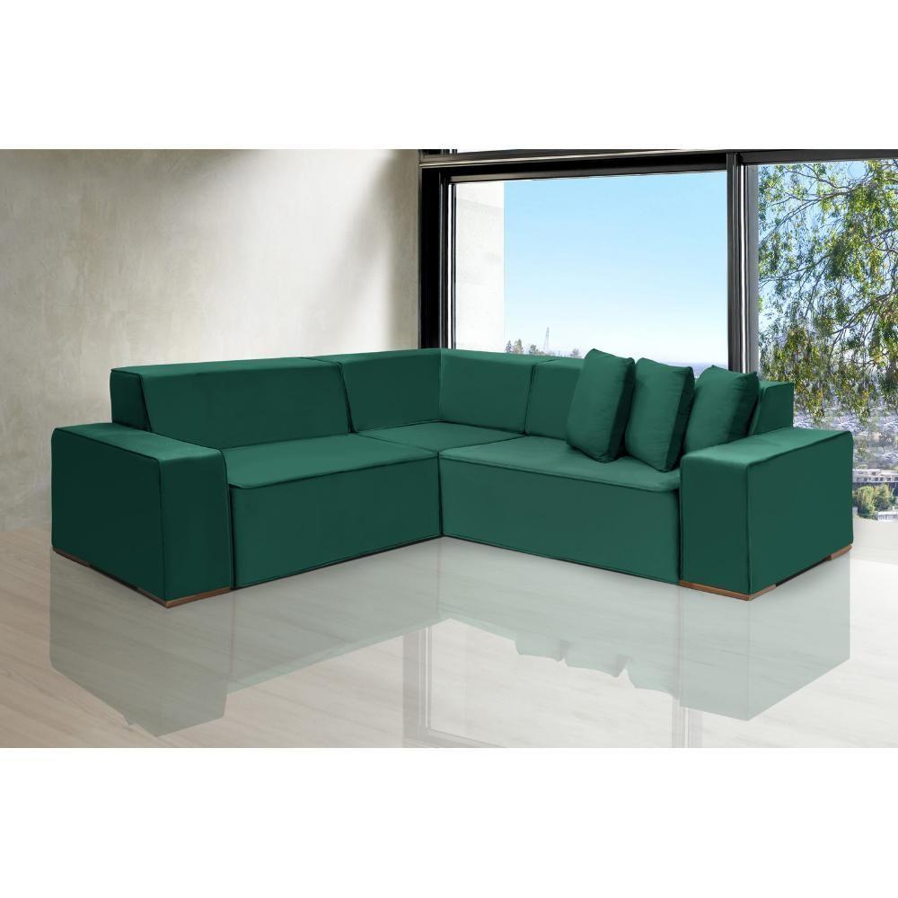 Sofá De Canto Dubai 2,57x2,57m-verde - 6