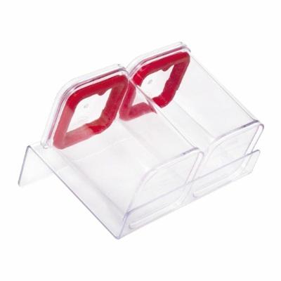 Porta Condimentos Porta-condimentos Suporte Modular Hermético com Base Vermelho Plasútil