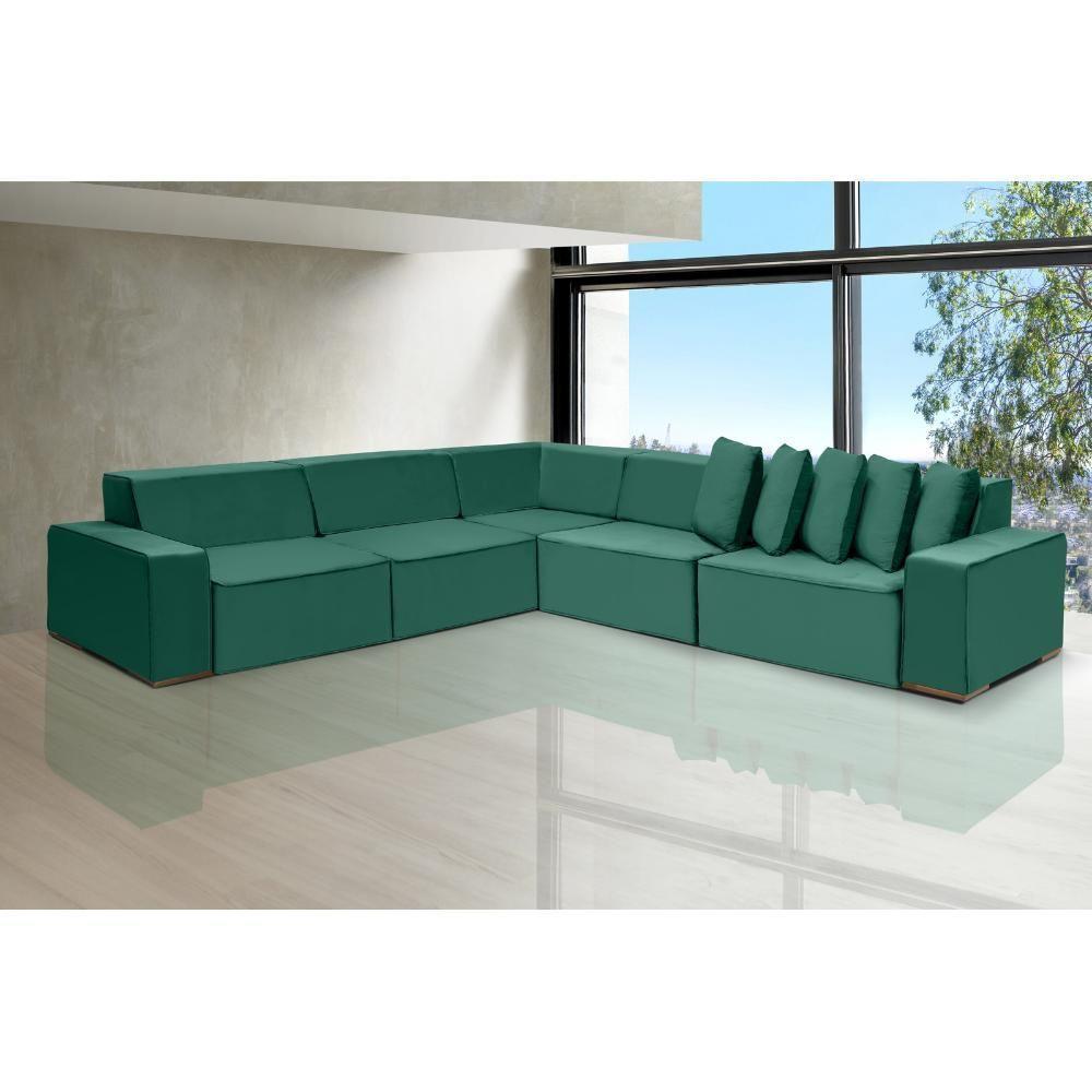 Sofá De Canto Dubai 3,32x3,32m-verde - 5