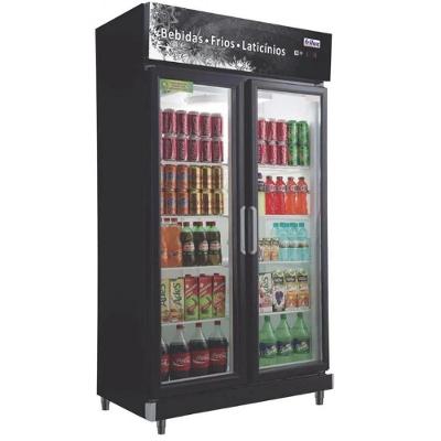 Expositor Vertical Linha Economic 2 Portas Rf020 Preto Frilux 110V