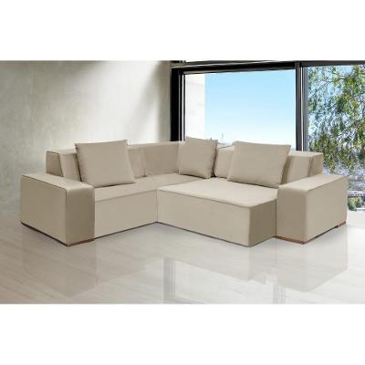 Sofá De Canto Dubai 2,37x2,37m-bege