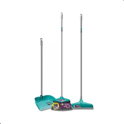 Kit Vassoura Rodo 30CM e Pá Noviça Concept em Aço com Tecnologia DUO Turquesa Bettanin