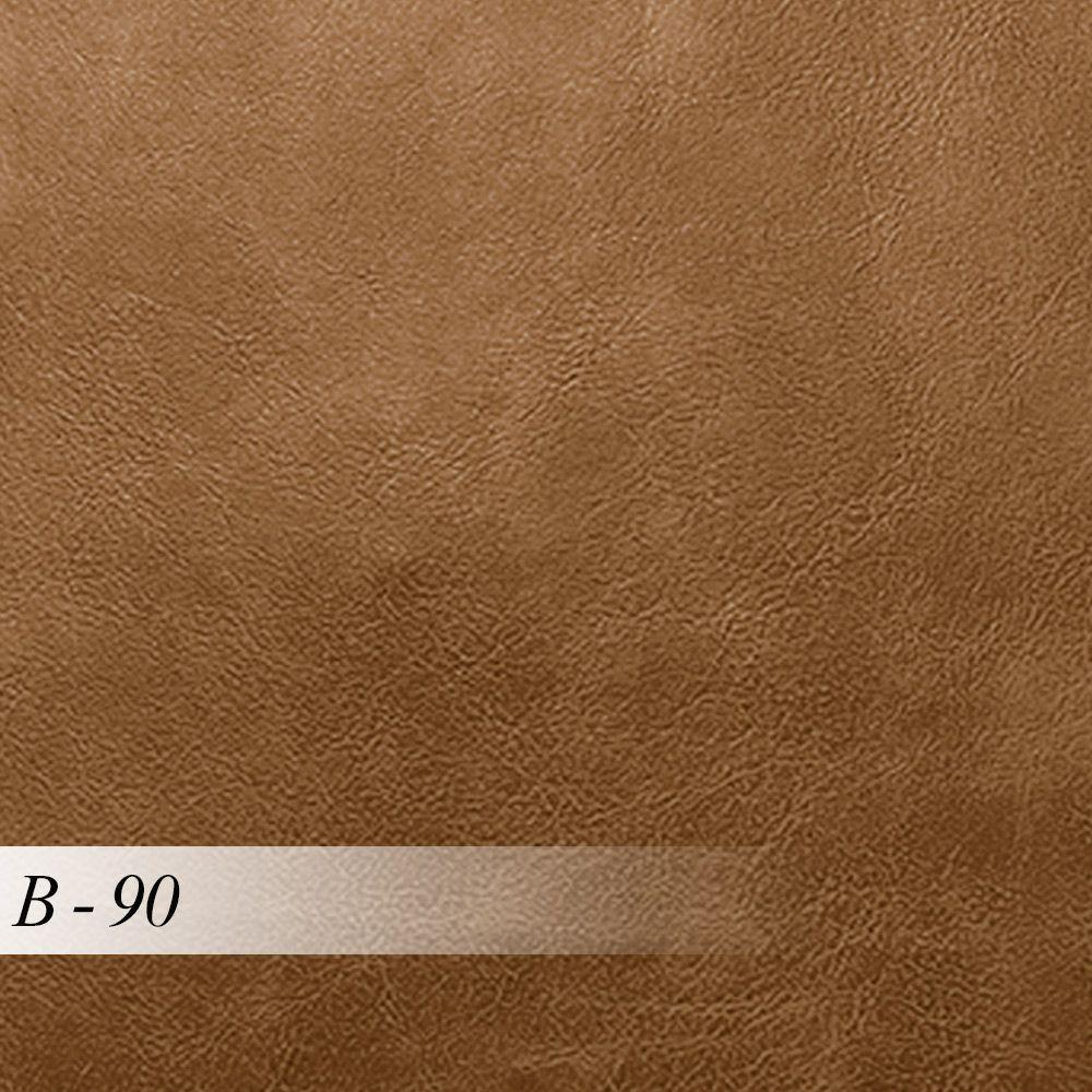 Sofá Decorativo 3 Lugares 210Cm Joel Curvo Com Encosto Pu Caramelo G15 - Gran Belo - 5