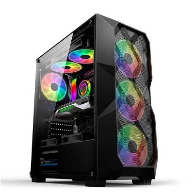 Gabinete Gamer Hayom Gb1710, 3 Fans Frontais, Led Rgb, Usb 3.0