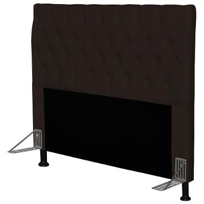 Cabeceira Cama Box Casal 140Cm Cristal Corino Marrom