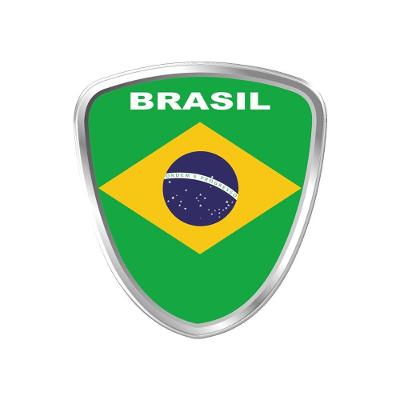 Adesivo Decorativo Em Relevo Fácil Aplicação Brasil Cor Branco