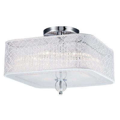 Lustre Plafon de Cristal Llum Bronzearte Lace 4 Luzes E27