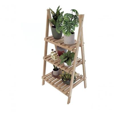 Estante Vertical Dupla Prateleira De Jardim  