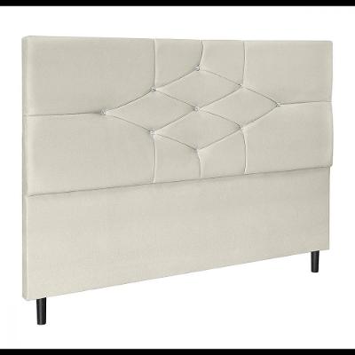 Cabeceira Casal Jbe Camboriú Bege 144cm Cama Box 138cm Creme